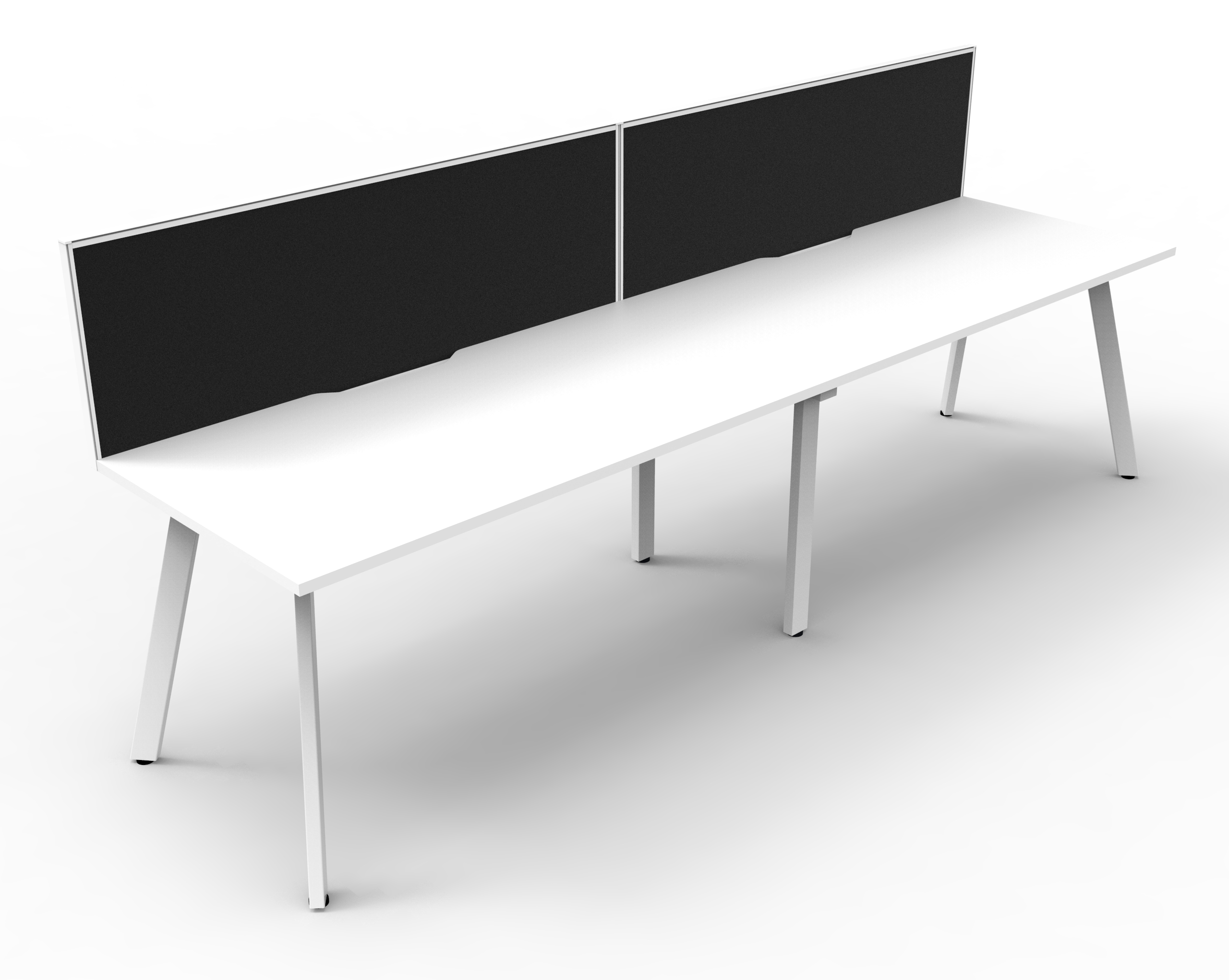 Eternity 2 Person Single Sided Workstation - With Screen